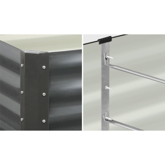 Premium Raised Garden Beds in Various Sizes | Galvanised Steel Planter Garden Beds by Livsip