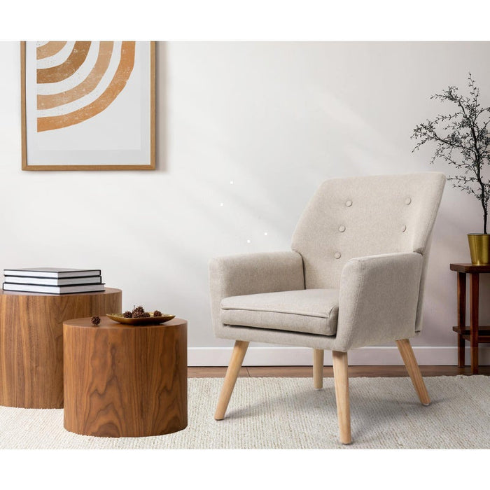 Grazia Modern Fabric Accent Tub Armchair | Extra Large Soft Upholstered Lounge Chair