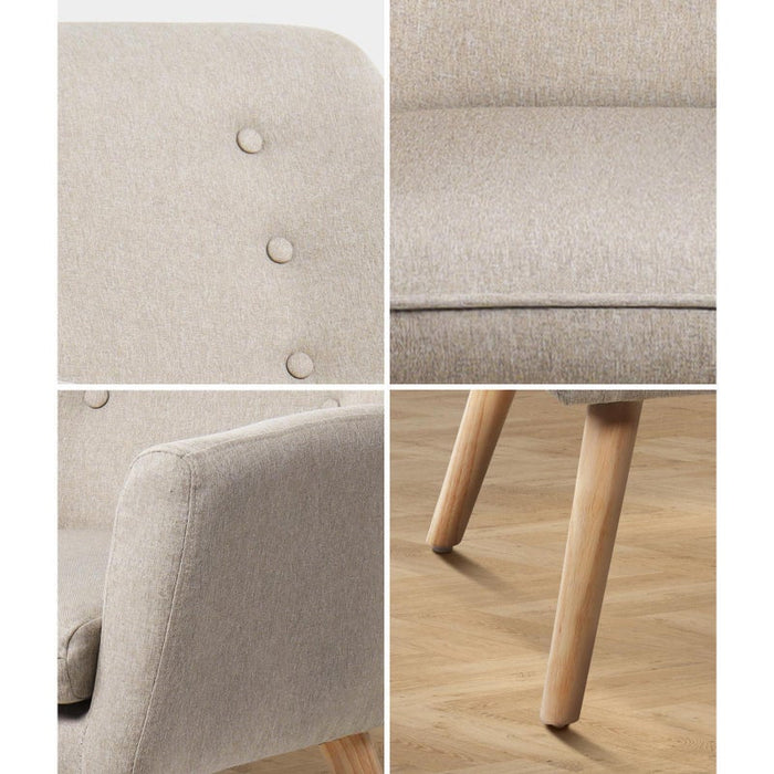 Grazia Modern Fabric Accent Tub Armchair | Extra Large Soft Upholstered Lounge Chair
