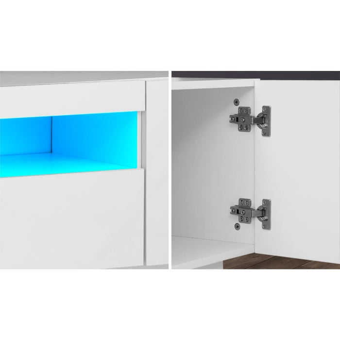 Markus LED 16 Light TV Cabinet 180cm Entertainment Unit | Hi Gloss TV Unit Stand