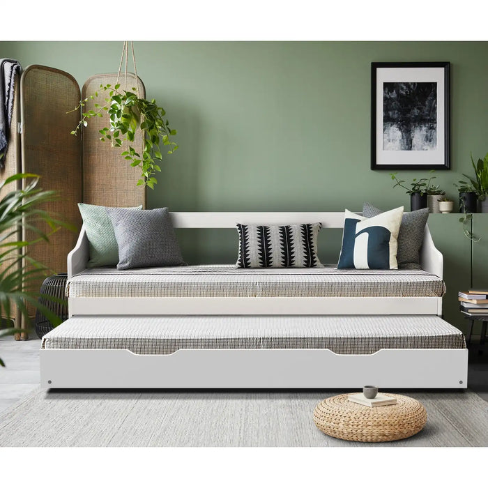 Reggio Kids Trundle Bed | Kids Two in One Daybed Single Size and Single Trundle