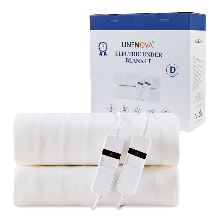 Luxiore Fully Fitted Heated Electric Blanket Washable Safe Underlay