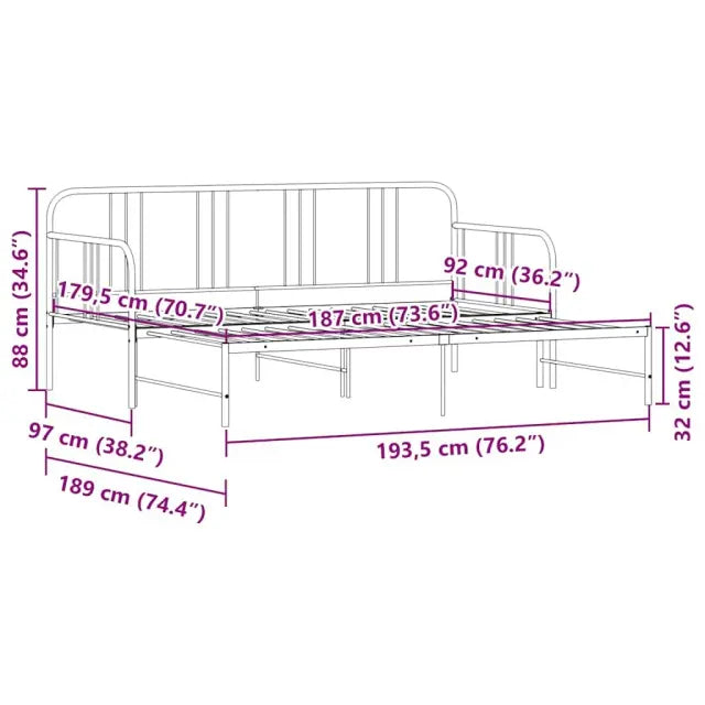 Milano daybed with Trundle Rollout in Single Size