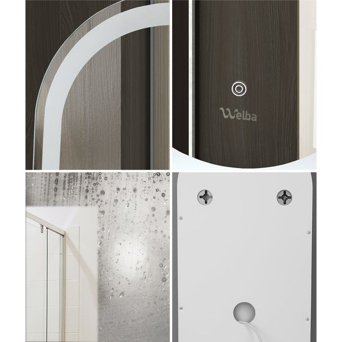 Lumiro Oval Bathroom LED Mirror | Oval Modern High Quality 3 Colour LED Bathroom Mirros | Easy Install Anti Fog