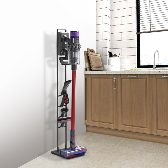Cordless Stick Vacuum Stand Holder Metal Black | Dyson V7 V8 V10 V12 V15 Floor Holder
