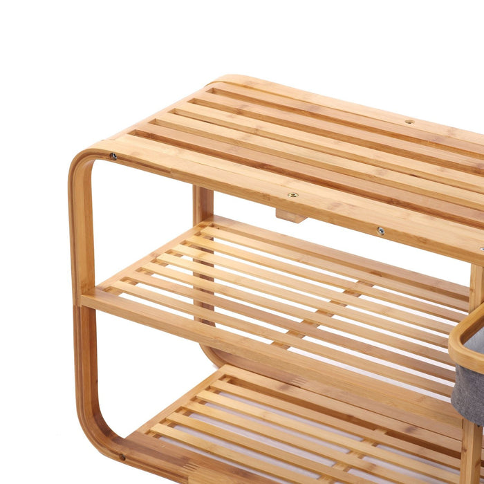 Zen Shoe Rack Bamboo Bliss Modern Shoe Rack Storage Bench | Zen Style Bamboo Shoe Ra ...
