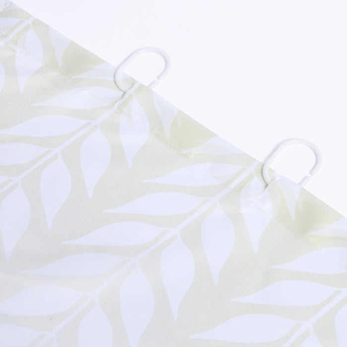 Single Fabric Shower Curtain Willow Leaves