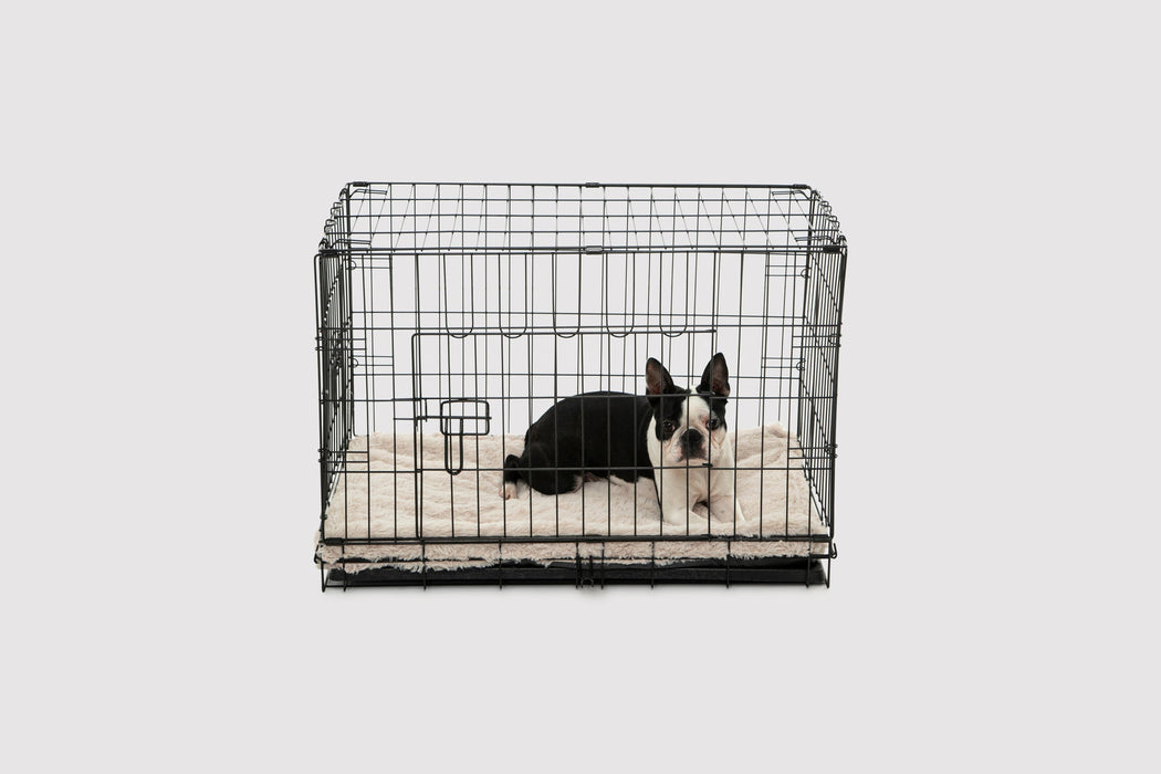 Essential Faux Fur Padded Pet Bed Mattress and Crate Pad - Beige