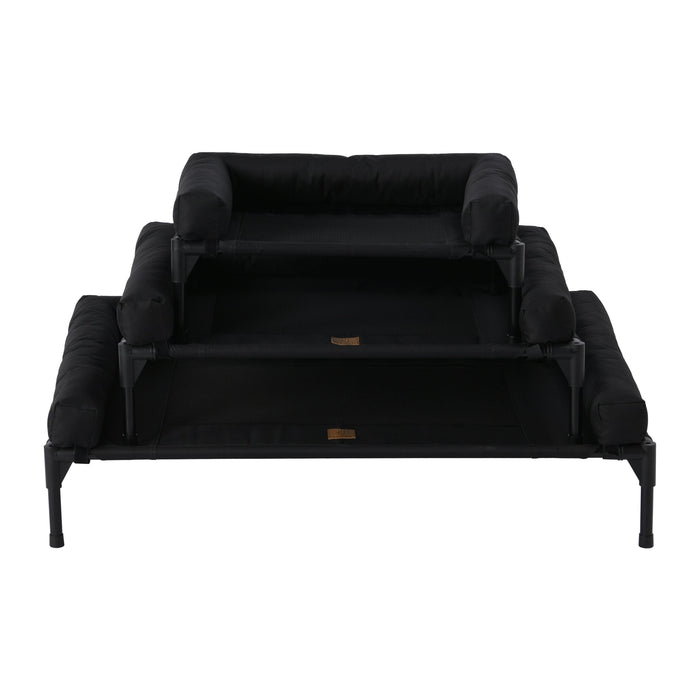 Trampoline Bolster Sofa Pet Bed Black