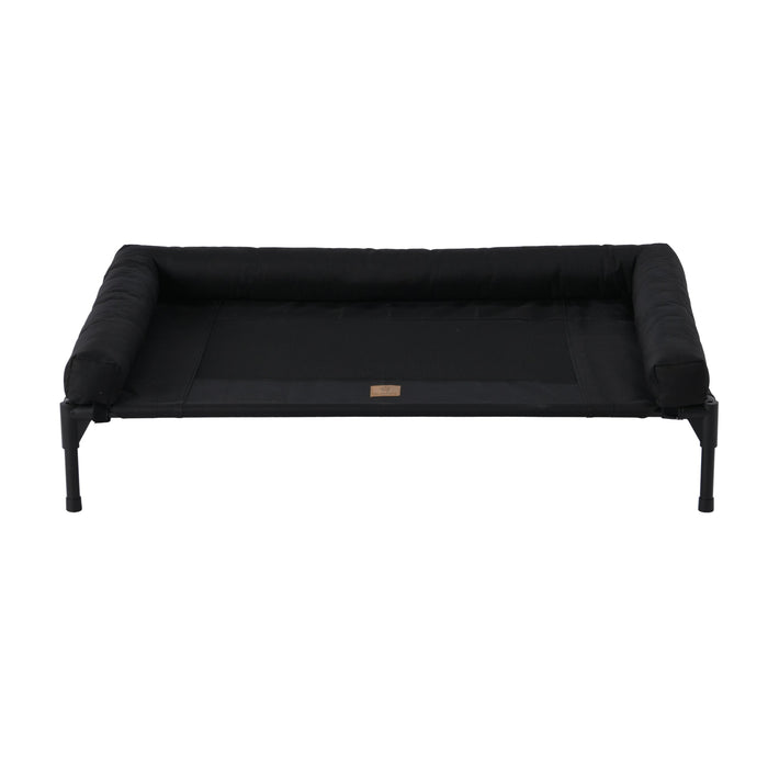 Trampoline Bolster Sofa Pet Bed Black