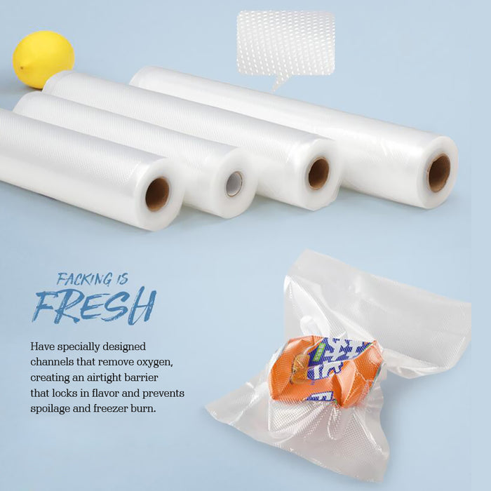 10 Rolls Vacuum Sealer Food Storage Saver Commercial Seal Rolls Bags 28cm Heat Roll Grade