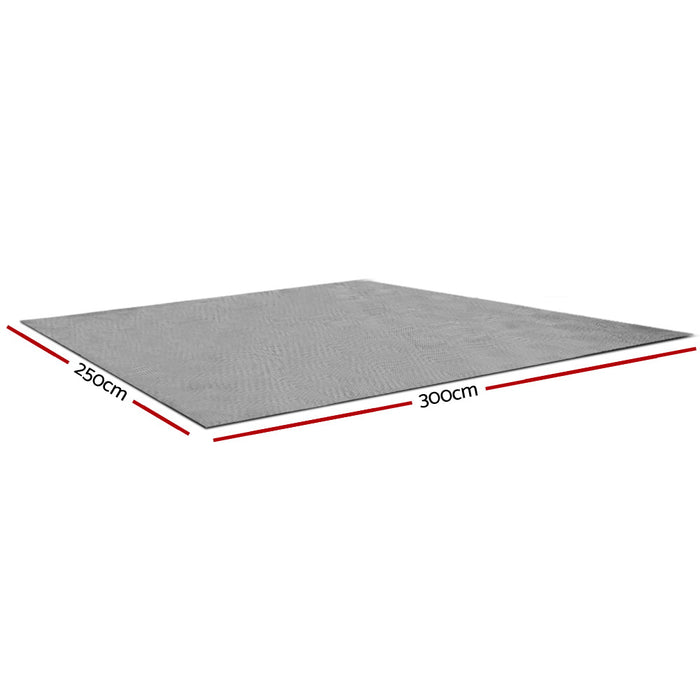 450gsm Quality Thick 6M( 2x 3 x2.5m) Camping Floor Mat - Grey