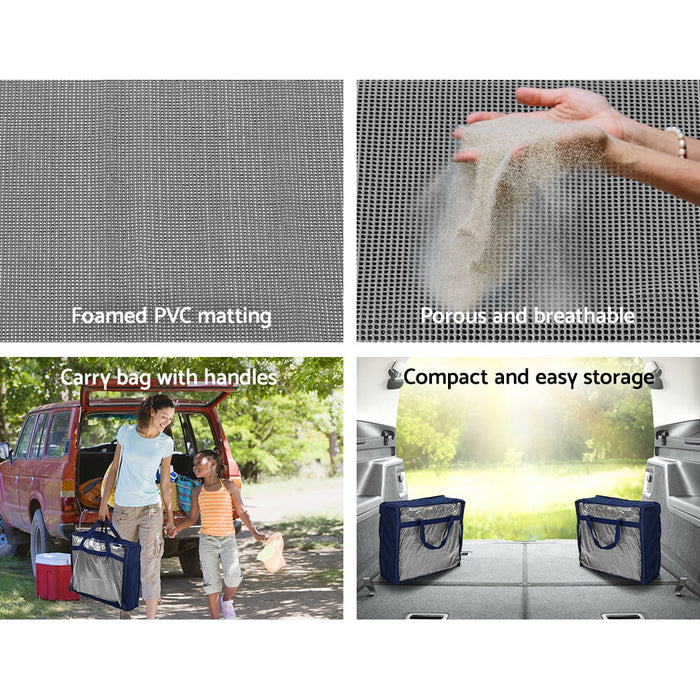 450gsm Quality Thick 6M( 2x 3 x2.5m) Camping Floor Mat - Grey