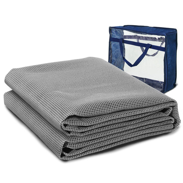 450gsm Quality Thick 4 X 2.5M Camping Floor Mat - Grey
