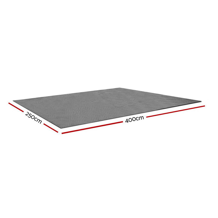 450gsm Quality Thick 4 X 2.5M Camping Floor Mat - Grey