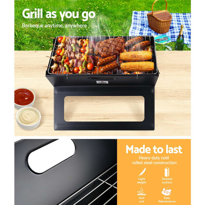 Sparkz Easy Portable Charcoal Notebook Foldable Grill