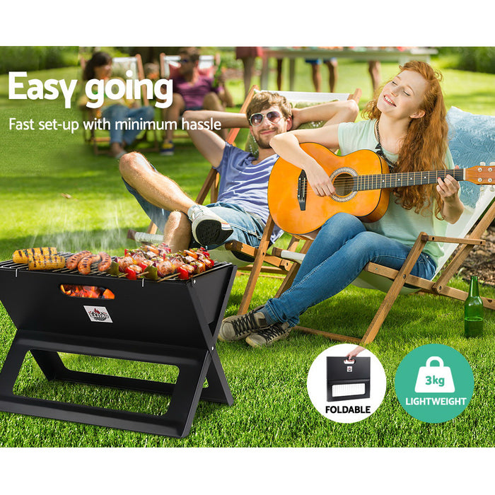 Sparkz Easy Portable Charcoal Notebook Foldable Grill