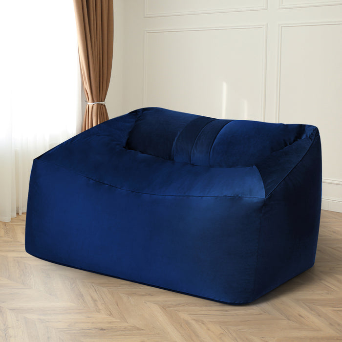 Ottoman Bean Bag Chair Cover Soft Velevt Home Game Seat Lazy Sofa 145cm Length