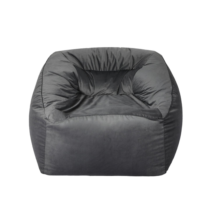 Ottoman Bean Bag Chair Cover Soft Velevt Home Game Seat Lazy Sofa Cover Large