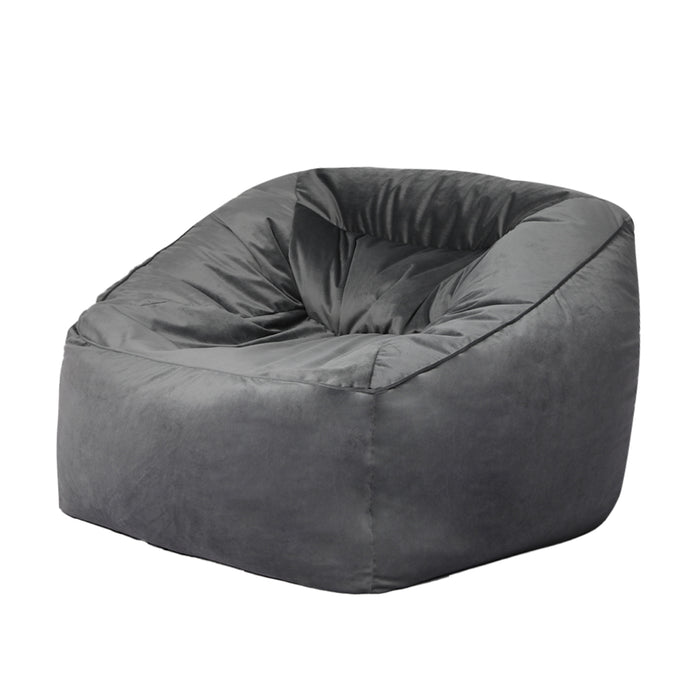 Ottoman Bean Bag Chair Cover Soft Velevt Home Game Seat Lazy Sofa Cover Large