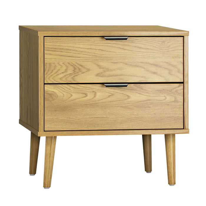 Leo Modern Bedside Table | Stylish Nightstand Cabinet by Oikiture