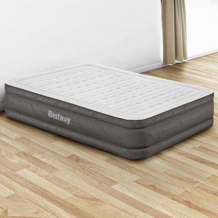 Premium Air Bed Queen Size Mattress | Built-in Pump Camping Spare Bed Easy Installation by Bestway