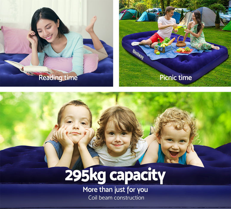Everyday Double Size Air Bed by Bestway | Rapid Inflate Camping Spare Bed