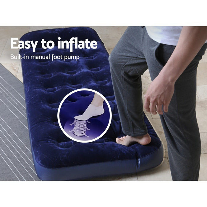 Everyday Single Size Air Bed by Bestway | Rapid Inflate Camping Spare Bed