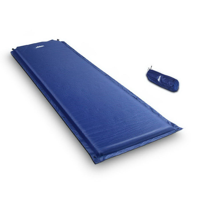 Quick Easy Single Size Self Inflating Mattress Mat | Portable Camping Bed
