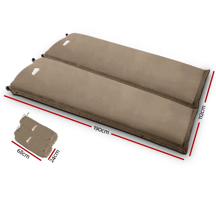 Easy Double Size Self Inflating Mattress Mat Deluxe 10cm| Camping Bed