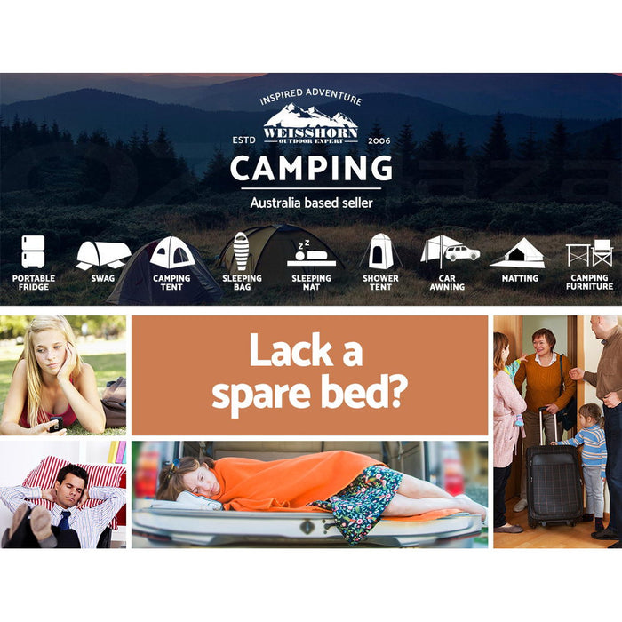 Easy Double Size Self Inflating Mattress Mat Deluxe 10cm| Camping Bed