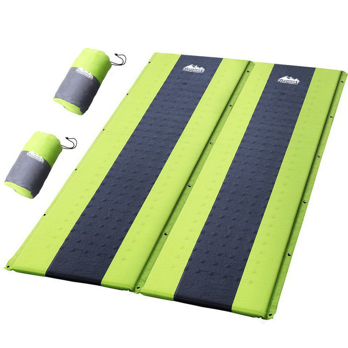 Quick Double Size Self Inflating Mattress Air Bed Mat | Inflatable Beach Bed