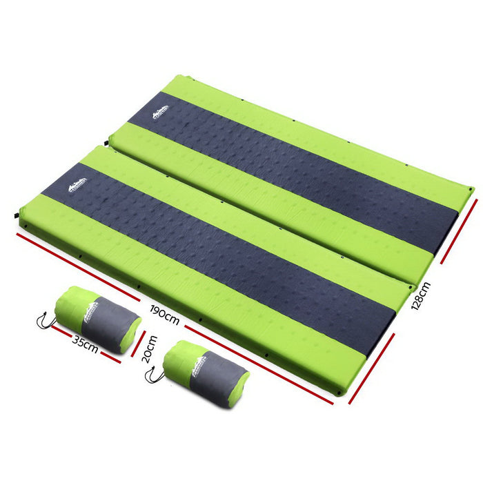 Quick Double Size Self Inflating Mattress Air Bed Mat | Inflatable Beach Bed