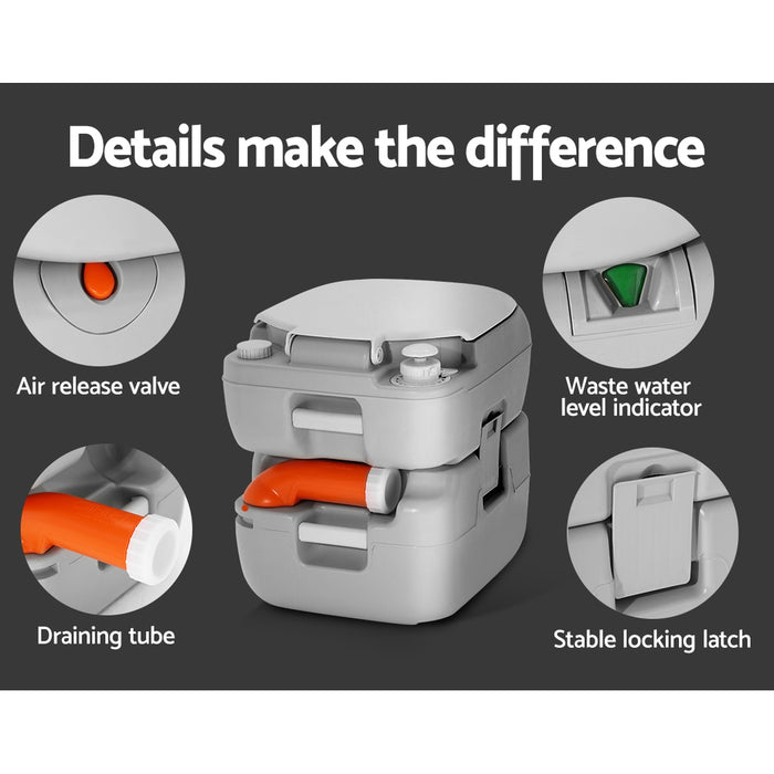 Quality 22L Outdoor Portable Camping Toilet
