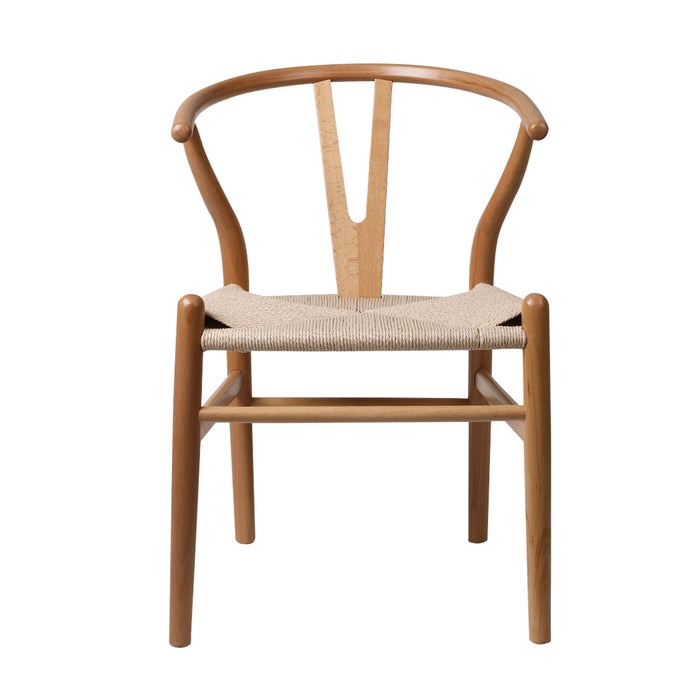 Set of 2 Dining Chairs | Clasiko Retro Kitchen Wood Dining Chair in Oak
