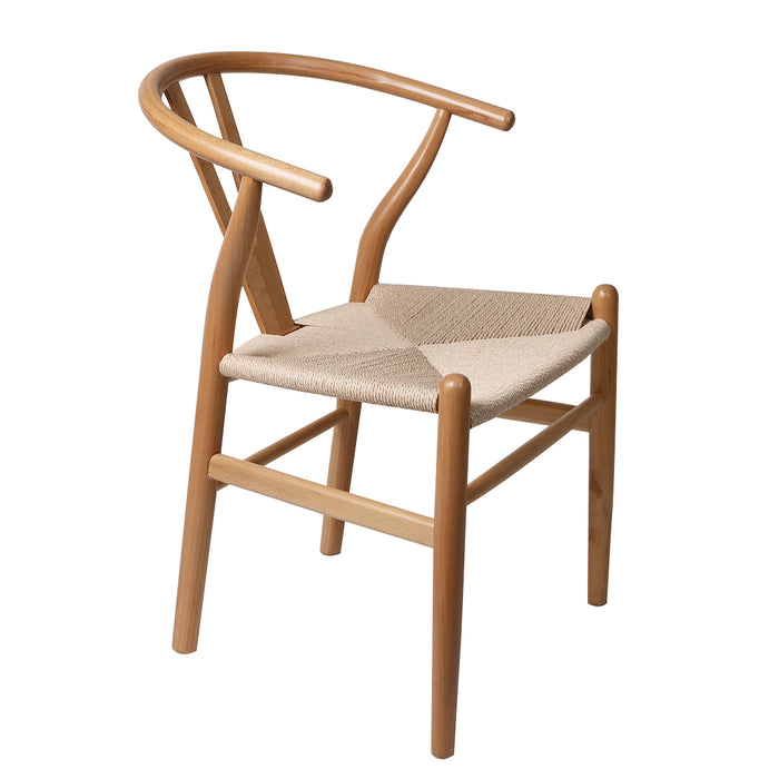 Set of 2 Dining Chairs | Clasiko Retro Kitchen Wood Dining Chair in Oak