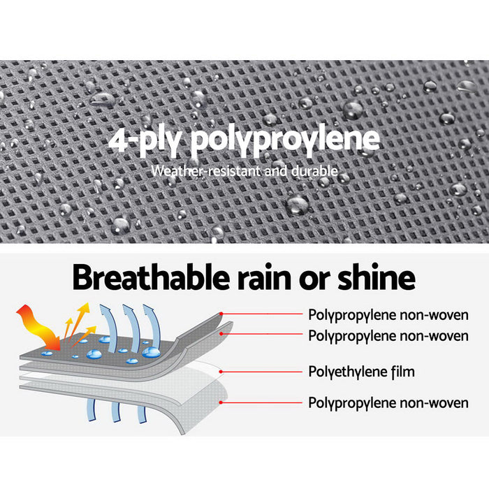 4 Sided Premium Weatherproof 22-24ft Caravan Campervan Cover | 4 Layer UV and Water Resistant