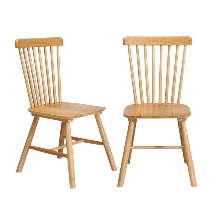 Set of Two Amolfo Designer Dining Chairs | Retro Style Wooden Variety Dining Chairs | 3 Models