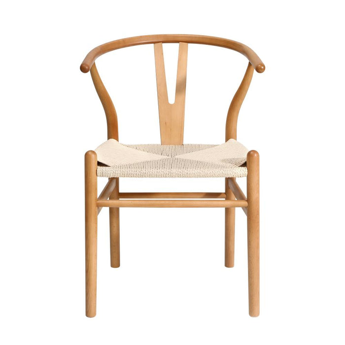 Designer Replica Hans Wegner Wishbone Chair | One or Two Retro Modern Wooden Wishbone Dining Chairs