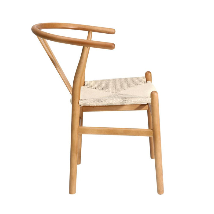 Designer Replica Hans Wegner Wishbone Chair | One or Two Retro Modern Wooden Wishbone Dining Chairs