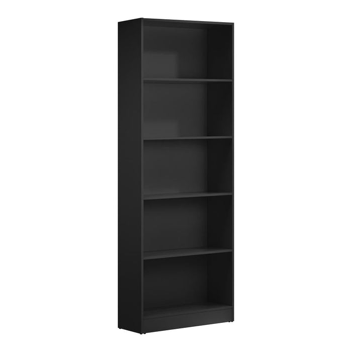 Milanese 5 Tier Wooden Display Unit | Modern Wooden Bookshelf Storage Shelving Unit | 3 Colours