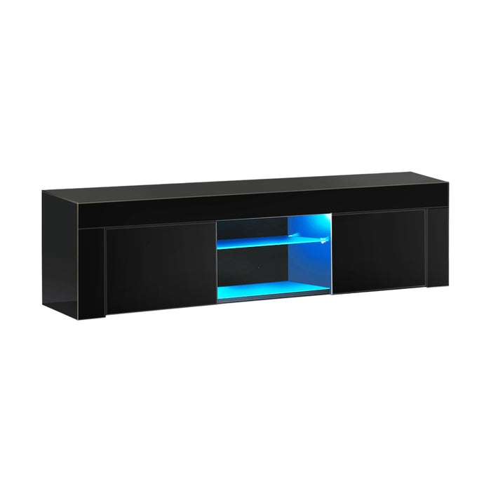 Metro 130cm RGB LED TV Cabinet Entertainment Unit | Modern Gloss TV Stand by Oikiture | 2 Colours