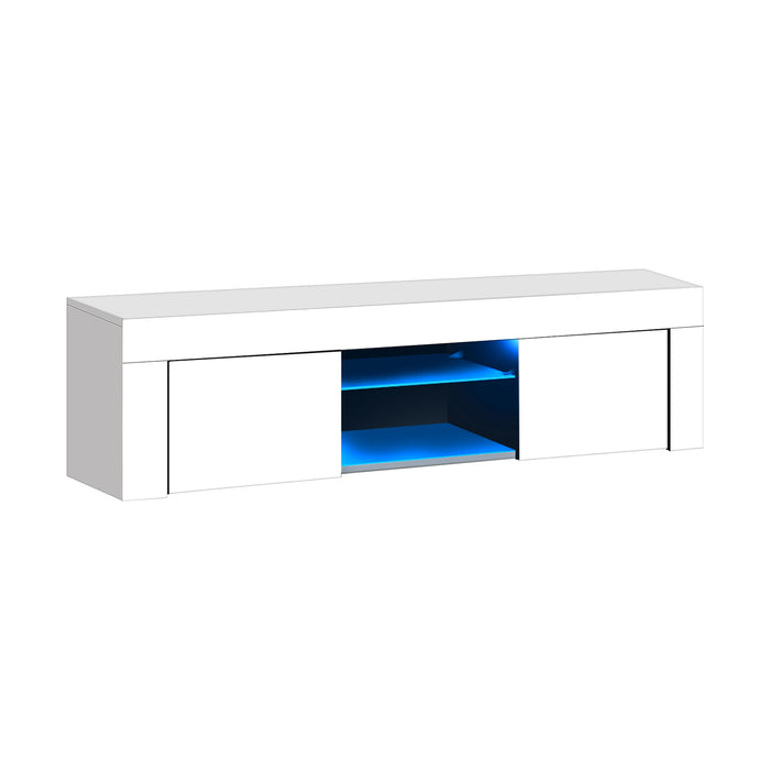 Metro 130cm RGB LED TV Cabinet Entertainment Unit | Modern Gloss TV Stand by Oikiture | 2 Colours