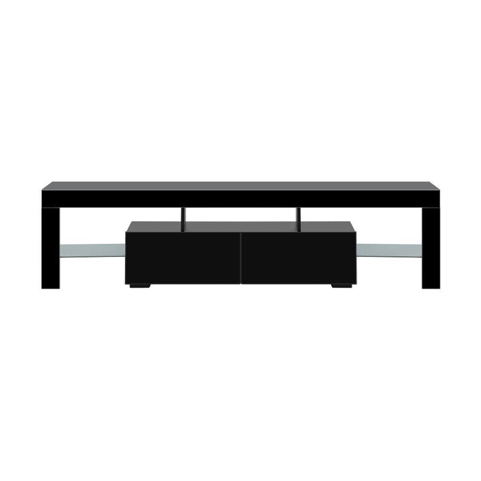 Spezia Nuvo LED 16 Light TV Cabinet 180cm Entertainment Unit | Hi Gloss TV Unit Stand with Multi Storage| 2 Colours