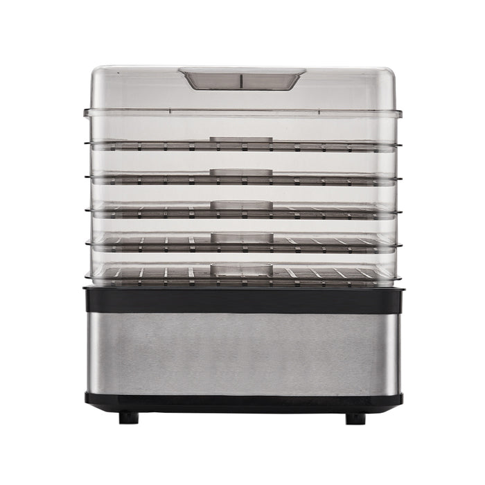 Elegant LCD 5 Tray Food Dehydrator | Dry Food Safely | Jerky Fruit Air Dryer in Silver