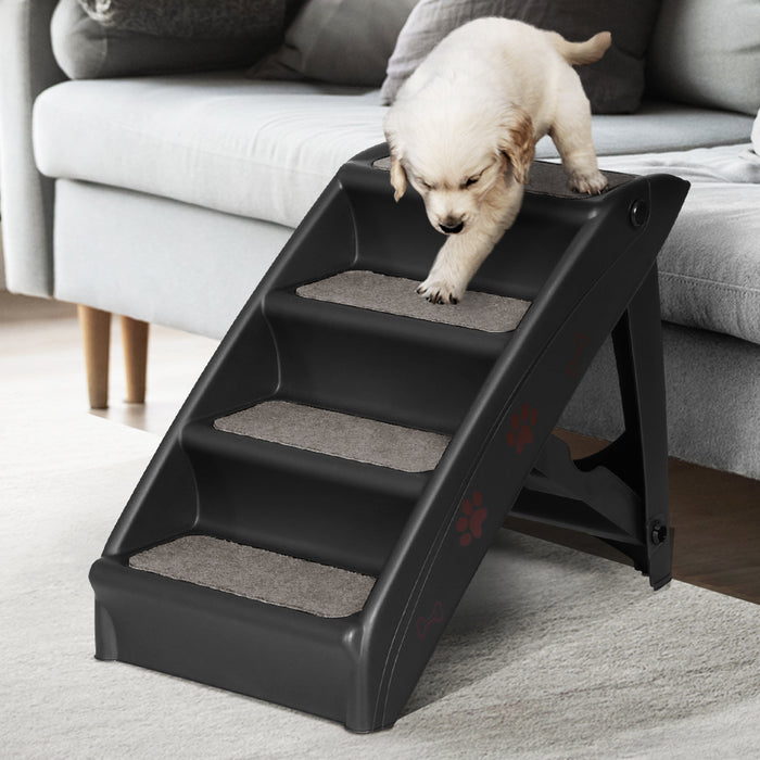 Indoor Foldable Dog Ramp For Bed Sofa | 62cm Portable Pet Steps Ladder