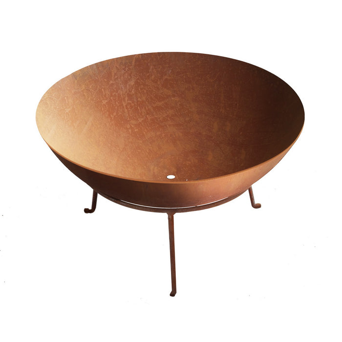 Sparkz 70cm Rustic Portable Fire Pit | Rust Looking Outdoor Fire Pits