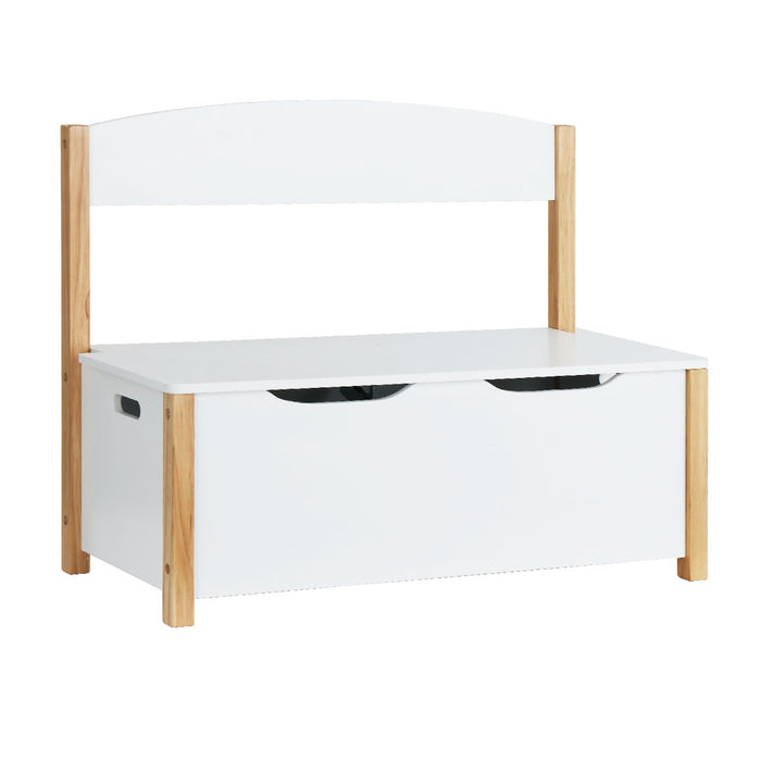 Funzee 2 in 1 Kids Toy Box Chest Storage | Children Seating Bench and Storage Organiser