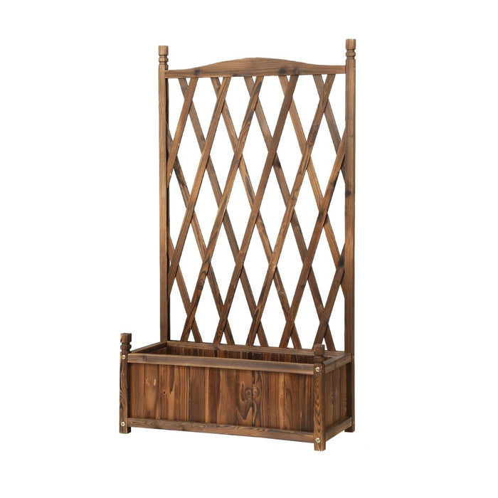 Arezzo Wooden Garden Bed with Climbing Trellis | Raised Garden Bed Standing Flower Vegetable Planter | 2 Designs