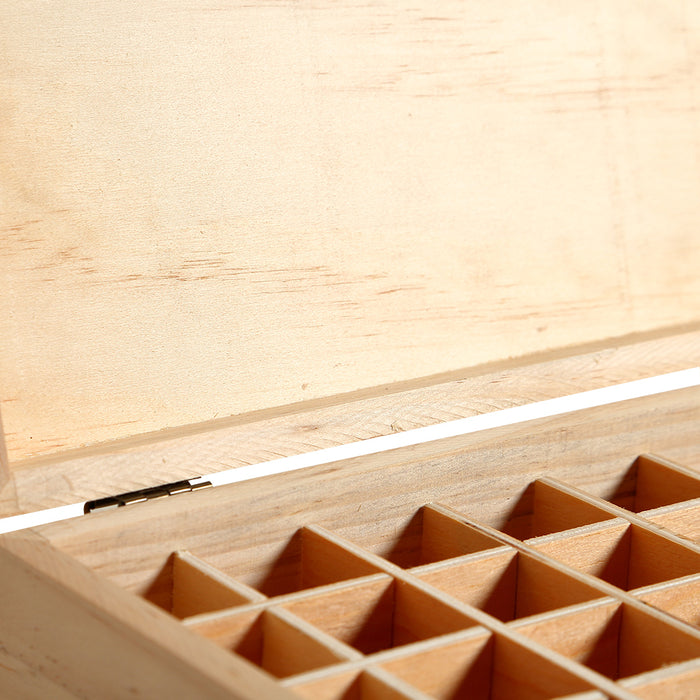 70 Slots Essential Oil Storage Box Wooden Aromatherapy Container Organiser